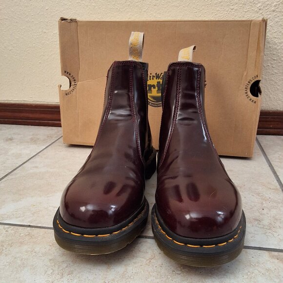 Doc Martens Red Chelsea Boots Size 12 - Picture 8 of 8